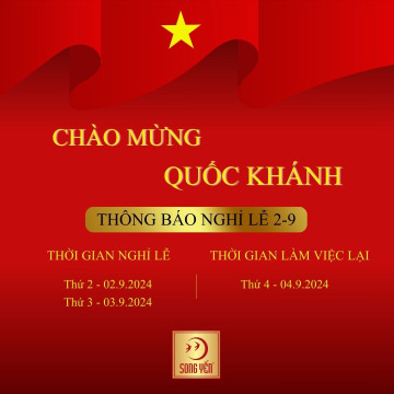 THÔNG BÁO NGHỈ LỄ QUỐC KHÁNH 02/9/2024