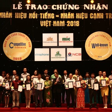 SONG YẾN ĐƯỢC VINH DANH “NHÃN HIỆU NỔI TIẾNG VIỆT NAM 2018”