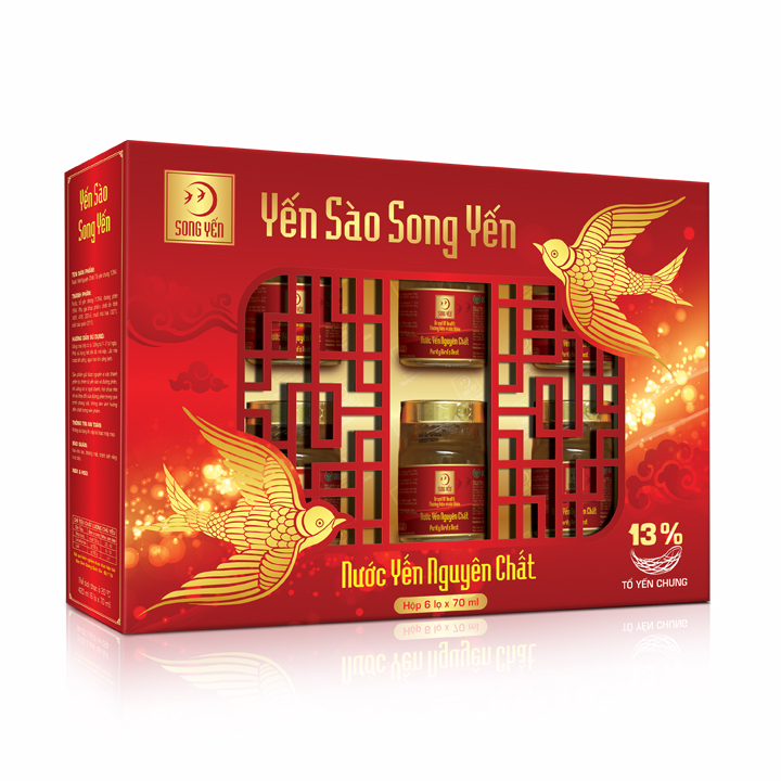 SẢN PHẨM NƯỚC YẾN SONG YẾN 13% TỔ YẾN VỚI HƯƠNG VỊ THANH NGỌT TỰ NHIÊN