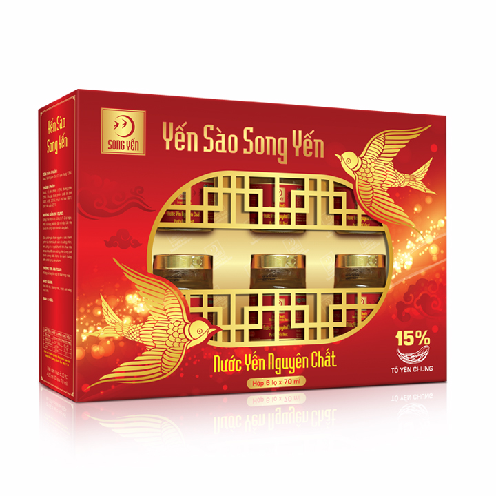 HỘP NƯỚC YẾN SONG YẾN 13% TỔ YẾN NGUYÊN CHẤT ĐÓNG GÓI SANG TRỌNG TIỆN LỢI